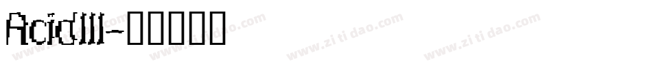 AcidIII字体转换