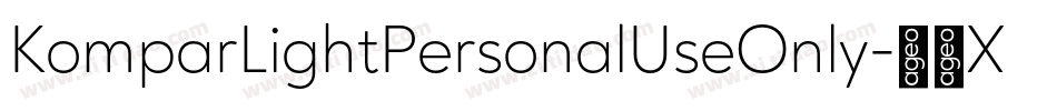 KomparLightPersonalUseOnly-11X4字体转换