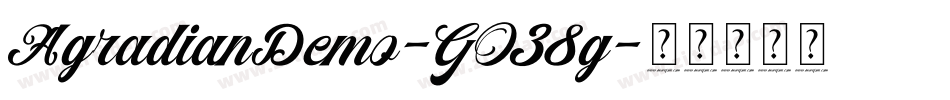 AgradianDemo-GO38g字体转换