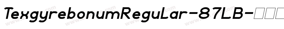 TexgyrebonumRegular-87LB字体转换