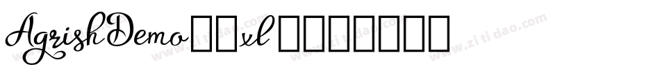 AgrishDemo-9xlK字体转换