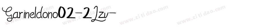 Garineldono02-2Lzv字体转换