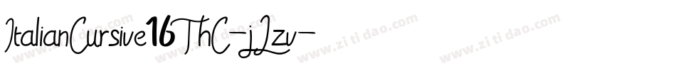 ItalianCursive16ThC-jLzv字体转换