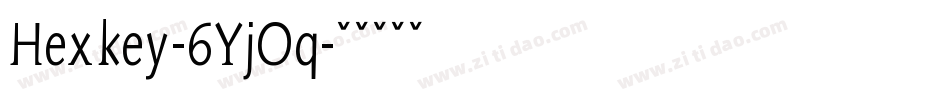 Hexkey-6YjOq字体转换