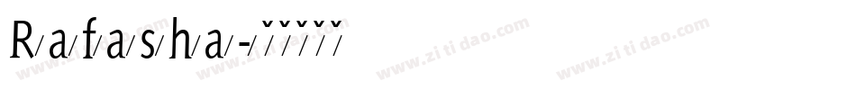 Rafasha字体转换