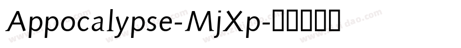 Appocalypse-MjXp字体转换