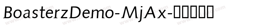BoasterzDemo-MjAx字体转换