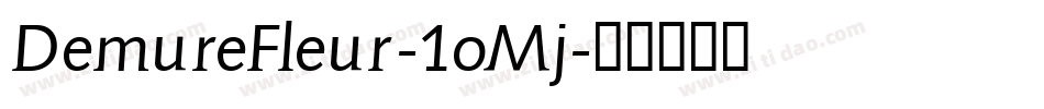 DemureFleur-1oMj字体转换