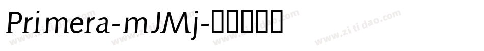 Primera-mJMj字体转换