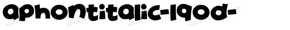 AphontItalic-l9oD字体转换