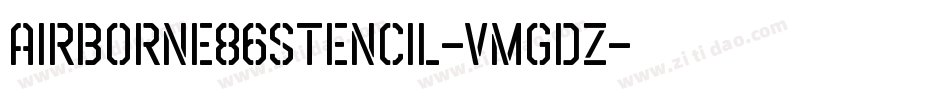 Airborne86Stencil-vmgdZ字体转换