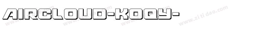 Aircloud-KOqy字体转换