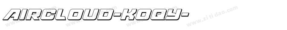 Aircloud-KOqy字体转换