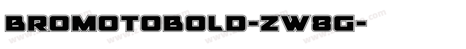 BromotoBold-zW8G字体转换