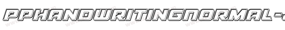 PpHandwritingNormal-JpXm字体转换 PpHandwritingNormal-JpXm字体转换