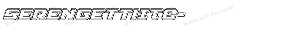 SerengettiITC字体转换