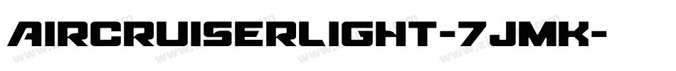 AircruiserLight-7JmK字体转换