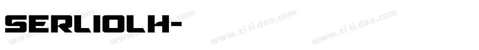 SerlioLH字体转换