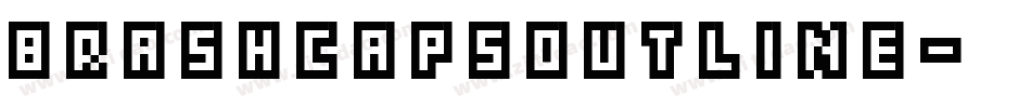 BrashCapsOutline字体转换