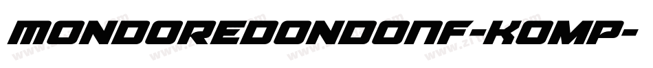 MondoRedondoNf-KOmp字体转换