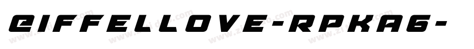 EiffelLove-RpKa6字体转换