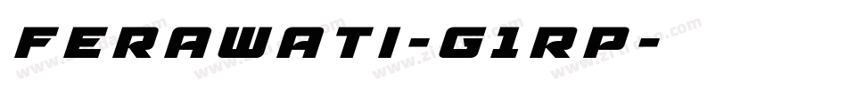 Ferawati-g1Rp字体转换