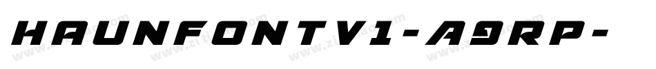 Haunfontv1-A9Rp字体转换