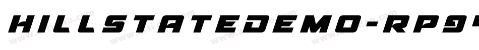 HillstateDemo-Rp94A字体转换 HillstateDemo-Rp94A字体转换