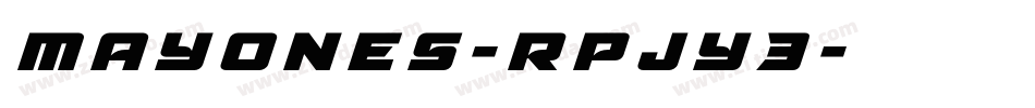 Mayones-RpJy3字体转换