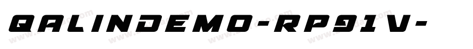 QalinDemo-Rp91V字体转换 QalinDemo-Rp91V字体转换