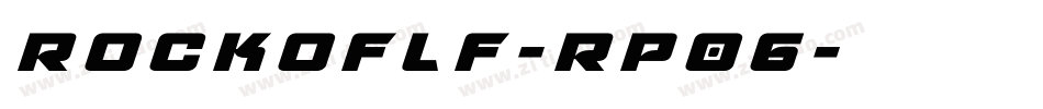 Rockoflf-Rp06字体转换 Rockoflf-Rp06字体转换