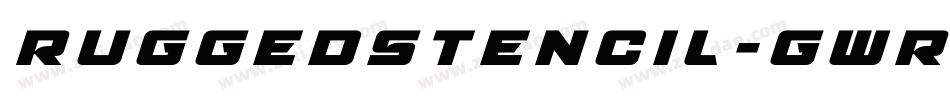 RuggedStencil-gwRp字体转换