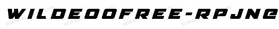 WildeooFree-RpJnE字体转换