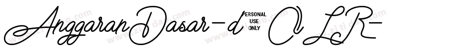 AnggaranDasar-d9OLR字体转换