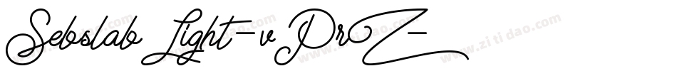 SebslabLight-vPrZ字体转换