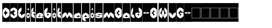 D3LitebitmapismBold-BWvG字体转换