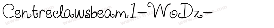 Centreclawsbeam1-WoDz字体转换