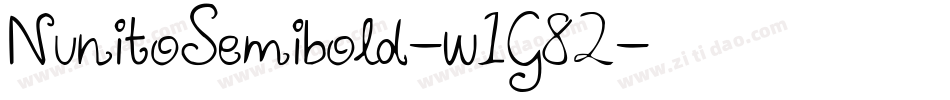 NunitoSemibold-w1G82字体转换
