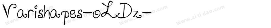 Varishapes-oLDz字体转换 Varishapes-oLDz字体转换