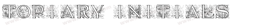 Topiary_Initials字体转换