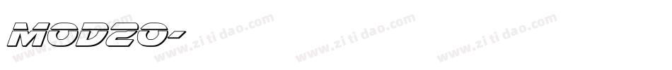 MOD20字体转换