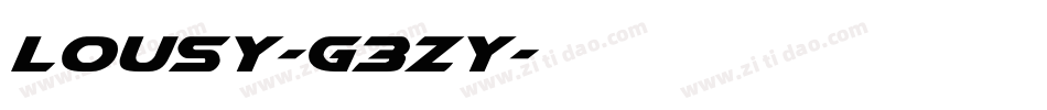 Lousy-G3Zy字体转换