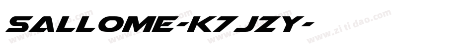 Sallome-K7JZy字体转换