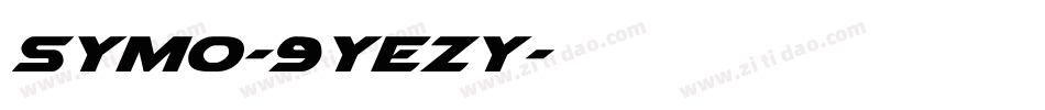 Symo-9YEZy字体转换