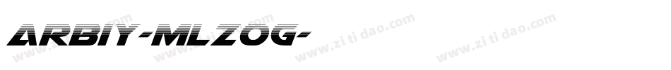 Arbiy-mLZ0G字体转换