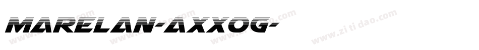 Marelan-axx0g字体转换