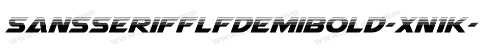 SansserifflfDemibold-xn1K字体转换