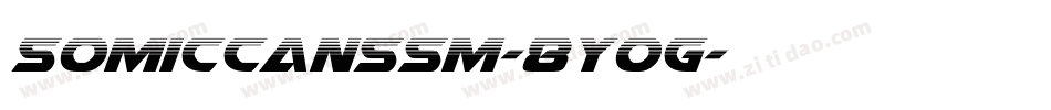 SomicCansSm-8Y0g字体转换