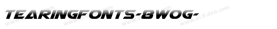 Tearingfonts-8W0g字体转换
