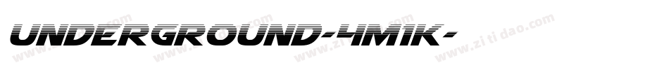 Underground-4M1K字体转换